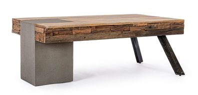 Beistelltisch Manchester 118x70x45cm aus Mango- und recyceltem Holz Designbeine