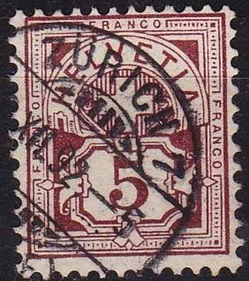 Schweiz Switzerland [1882] MiNr 0052 X a ( O/used )