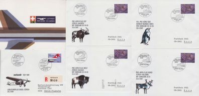 Schweiz Switzerland [1981] MiNr 1196 Belege ( O/used ) Flugzeuge