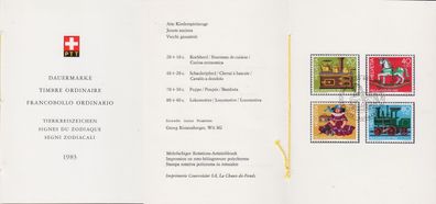 Schweiz Switzerland [1983] MiNr 1260-63 PTT 203 ( FDC ) [01] Pro Juventute