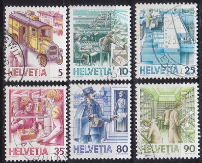 Schweiz Switzerland [1986] MiNr 1321-26 ( O/used ) Post