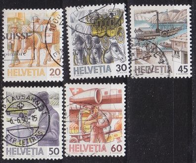 Schweiz Switzerland [1987] MiNr 1340-44 ( O/used ) [01] Post