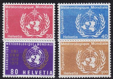Schweiz Switzerland [OMM/WMO] MiNr 0010-13 ( * */mnh )