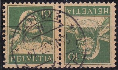 Schweiz Switzerland [Zusammendruck] K 18 ( O/used ) [01]