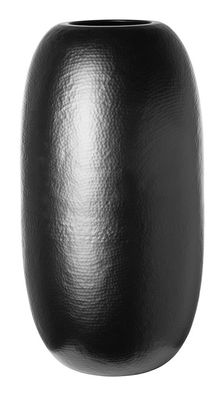 Fink BRASIL, Vase, Eisen, pulverbeschichtet, matt, schwarz, L. 29 cm, B. 29 cm,