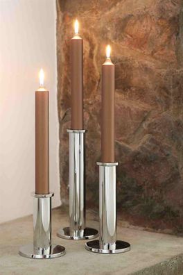 Fink STRATO, Leuchter, Edelstahl , Aluminium, vernickelt, silberfarben, L. 10 cm,