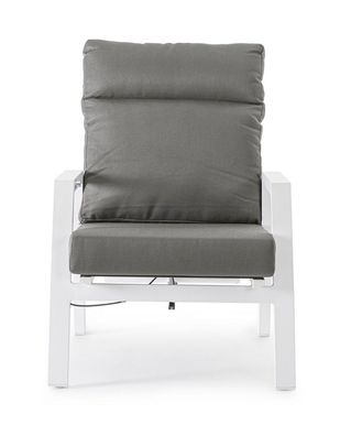 2er Set Sessel Kledi 72 x 81 x 98 cm Aluminium Weiß Stuhl