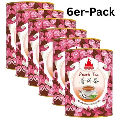 6er-Pack Shan Wai Shan Pu-Erh Tee 50g
