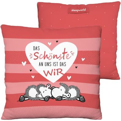 Sheepworld Plüschkissen "Das schönste an uns ist das Wir" Neuware