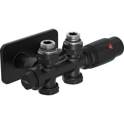 Mexen G00 Thermostat-Set Schwarz, DN50, Duplex