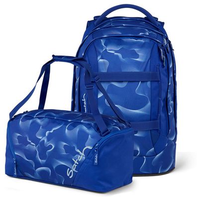 satch pack Set aus pack + Sporttasche PakDuf-25, Vibrant Blue, Mädchen & Jungen