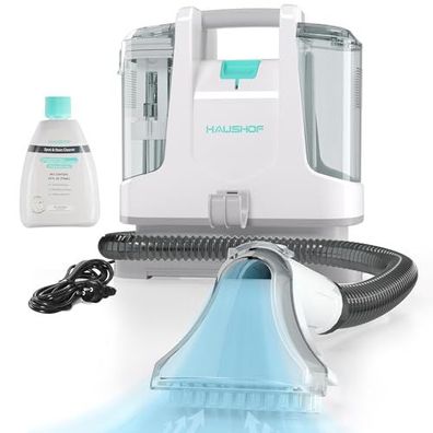 Haushof Waschsauger Teppichreiniger StainZapper 400W Weiß Grau