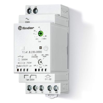 Finder 114182300000PAS Dämmerungsschalter 16 A 230 V AC mit Wechsler