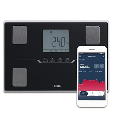 Tanita BC-401 Körperanalysewaage Bluetooth Personenwaage Körperfett Schwarz
