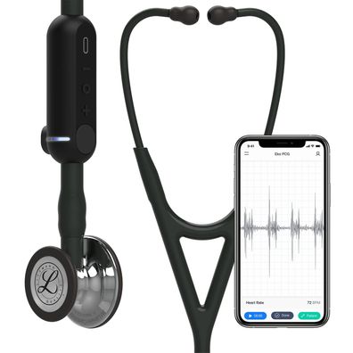 3M Littmann CORE Digital-Stethoskop 69 cm schwarzer Schlauch 8869