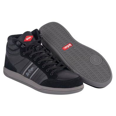 Lee Cooper LCSHOE099 Herren Sicherheitsschuhe S1P SRA Schwarz Grau EU 43