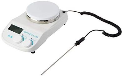 Magnetréhrer mit Heizplatte LCD-Display keramikbeschichtet bis 340 Â°C