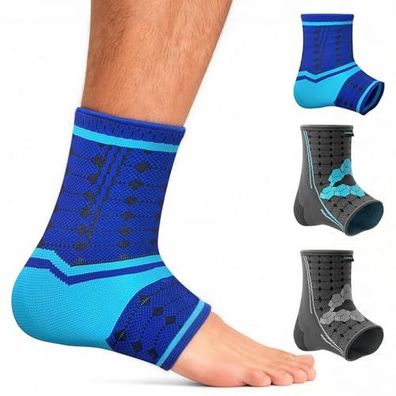 Sprunggelenkbandage Knöchelbandage rutschfest Blau Unisex Größe M