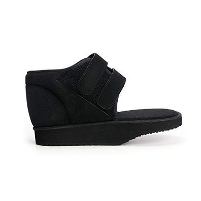 Rekordsan Hallux Valgus Open Post OP Schuh Unisex Schwarz 43/44