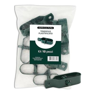 AGRI-CULTURA Drahtspanner grén 9 Stéck plastifiziertes Metall 95 mm