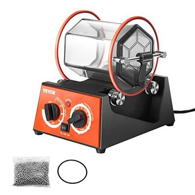 VEVOR Poliertrommel Schmuck-Poliermaschine 3 kg Rotary Tumbler 60 W