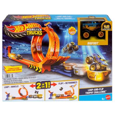 Hot Wheels Monster Trucks 2-In-1 Loop & Flip Challenge