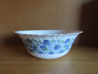 Schüssel Schale weiß mit blauen Blumen ca. 25 cm Ø Luminarc