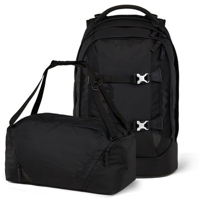satch pack Set aus pack + Sporttasche PakDuf-25, Nordic Black, Mädchen & Jungen