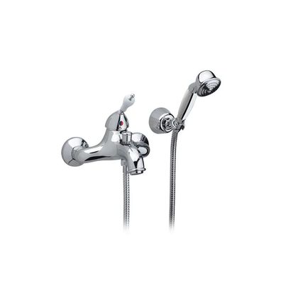 Badewannenarmaturen mit Brause Chrom Retro