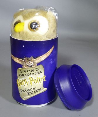 Harry Potter Plüsch-Eule in Dose 1 von 3 Sammeledition 2001 Warner Brothers NEU OVP