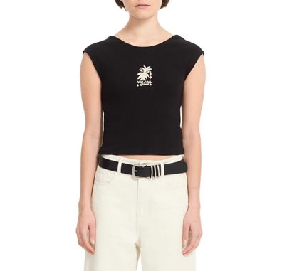VOLCOM Women Top Fa Bruno Lucas black