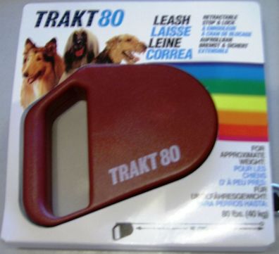 TRAKT 80 TOP Marken - Automatik - Seil - Leine; bis 40 kg; Farbe "bordeauxrot"