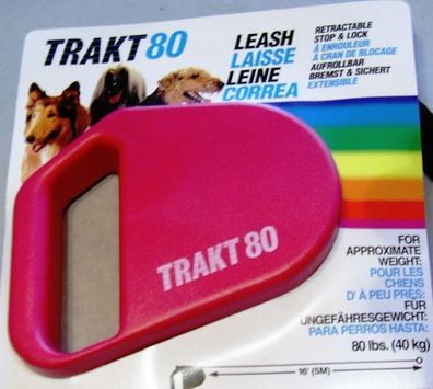TRAKT 80 TOP Marken - Automatik - Seil - Leine; bis 40 kg; Farbe "pink"
