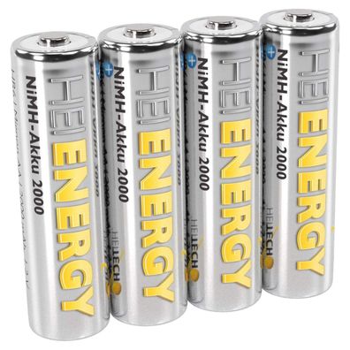 Heitech NiMH-Akku "Ready to Use" - HR06 Mignon/AA - 2000 mAh - 1,2V