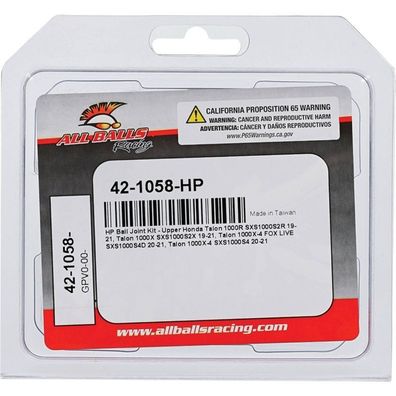 Ball Joint Kit - Upper Honda Talon 1000R SXS1000S2R 19-21, Talon 1000X SXS1000S2X 19