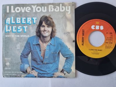 Albert West - I Love You Baby 7'' Vinyl Holland