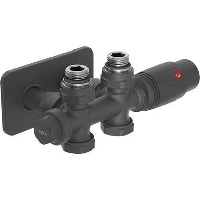 Mexen G00 Thermostat-Set, Anthrazit, DN50, Duplex