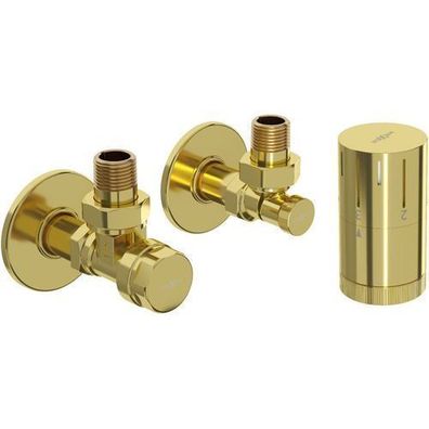 Mexen G05 Thermostat-Set Eckig Gold G 1/2"