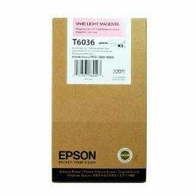 Epson Tintenpatrone vivid light magenta T 603 220 ml T 6036