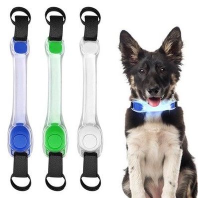 3x LED Leuchtband Für Hunde Katzen Halsband Wasserdicht 3 Modi