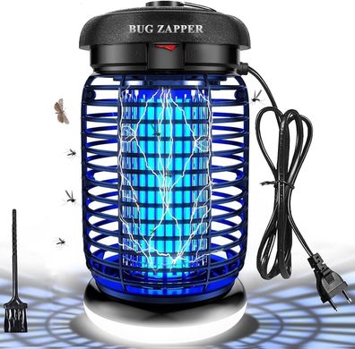 Elektrischer Insektenvernichter 4200V, 15W UV, LED, IPX4, Mécken & Fliegenfall
