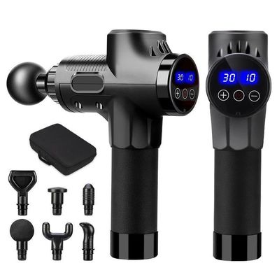 Electric Massage Gun, Deep Tissue Muscle Massager with 6 Massage Heads, 2400mAh Li-Io