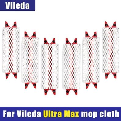 10x Replacement mop covers suitable for Vileda Ultramat 2in1 mop