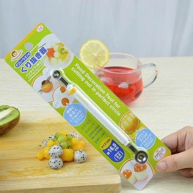 Mini Apple Ball Digger & Melon Spoon, Double-End Stainless Steel Scoop Tool
