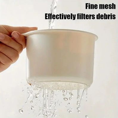 Automatic Push-Type Sink Filter Basket, Detachable Bottom, Easy Install/Remove for M