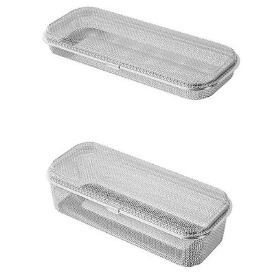 Stainless Steel Mesh Cutlery Cleaning Basket for Dishwasher, Small Items & Spoons St