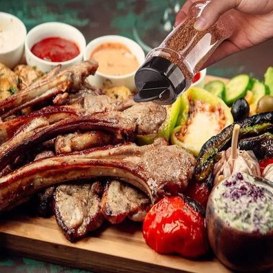 Set of 10 BBQ grill mats made of Teflon, non-stick grill mats for grilling, baking, B