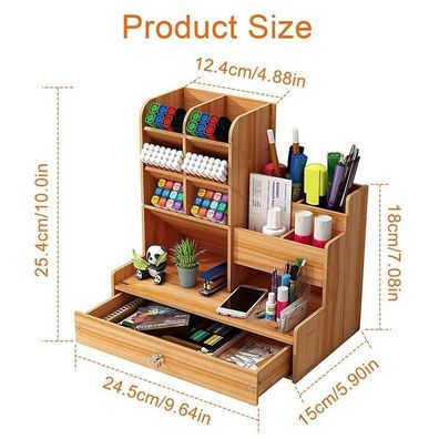 Organiseur de Bureau en Bois DIY - Grande Capacit et Rangement Personnalis