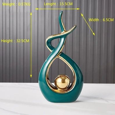 Statuette Nordique en Cramique - ßlgance Feng Shui et Design Moderne