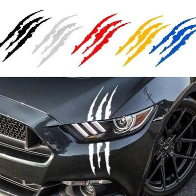 Reflective Monster Claw Scratch Decal Waterproof Vinyl Car Sticker